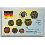 Zestaw, Austria, Niemcy, Francja, Mix monet (24 szt.)