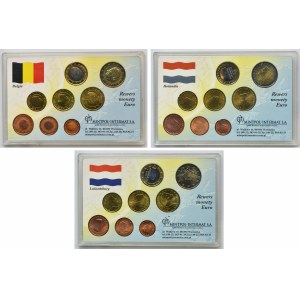 Zestaw, Belgia, Niderlandy, Luksemburg, Mix monet (24 szt.)
