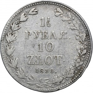 1 1/2 rubel = 10 zloty Warsaw 1836 MW