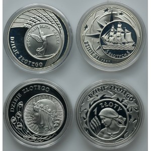 Zestaw, 10 złotych 2004-2007 (4 szt.)