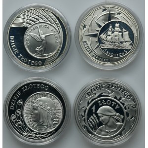 Set, 10 gold 2004-2007 (4 pieces).