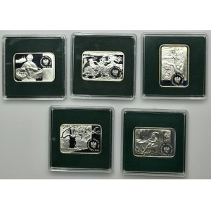 Súprava, 20 zlatých 2002-2011 (5 kusov)