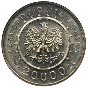 20.000 złotych 1993 Zamek w Łańcucie - GCN MS65