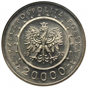 20 000 PLN 1993 Zámok Łańcut - GCN MS65