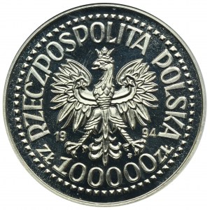 PLN 100,000 1994 50th anniversary of the Warsaw Uprising - GCN MS70