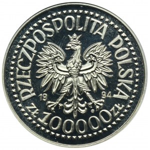 100.000 złotych 1994 50. rocznica Powstania Warszawskiego - GCN MS70