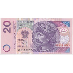 20 złotych 1994 - AB - rzadka seria