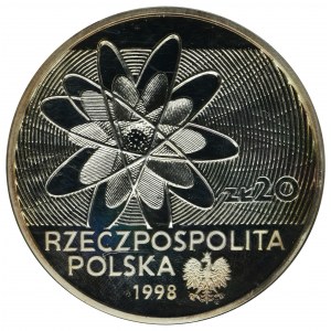 20 złotych 1998 100-lecie odkrycia Polonu i Radu