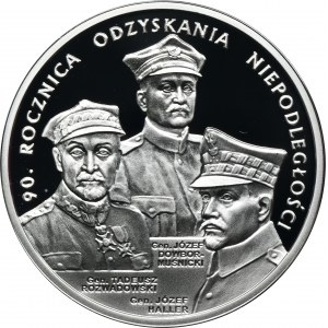 20 złotych 2008 90. Rocznica Odzyskania Niepodległości