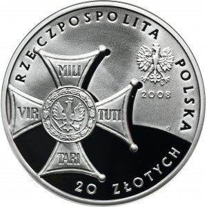 20 złotych 2008 90. Rocznica Odzyskania Niepodległości