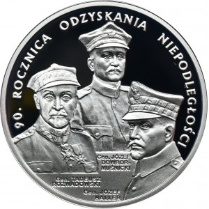 20 złotych 2008 90. Rocznica Odzyskania Niepodległości