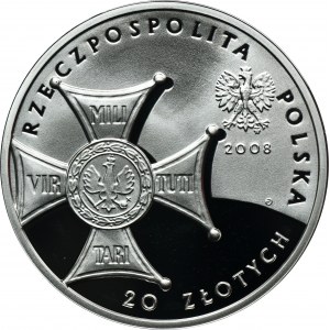 20 złotych 2008 90. Rocznica Odzyskania Niepodległości