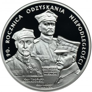 20 złotych 2008 90. Rocznica Odzyskania Niepodległości