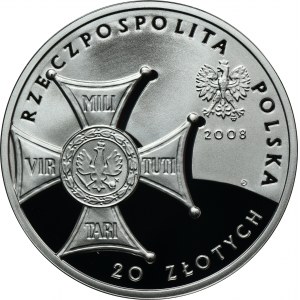 20 złotych 2008 90. Rocznica Odzyskania Niepodległości