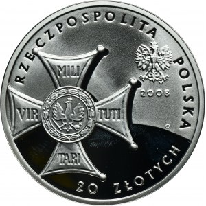 20 złotych 2008 90. Rocznica Odzyskania Niepodległości