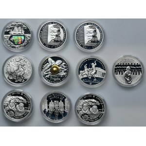 Set, 10 gold 2004-2008 (10 pieces).