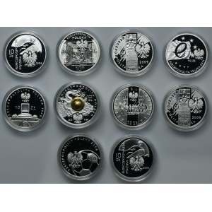 Zestaw, 10 złotych 2006-2011 (10 szt.)