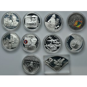 Zestaw, 10 złotych 2003-2009 (10 szt.)