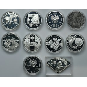 Zestaw, 10 złotych 2003-2009 (10 szt.)