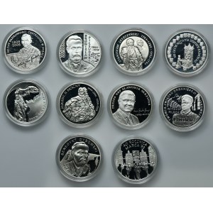 Zestaw, 10 złotych 2003-2011 (10 szt.)