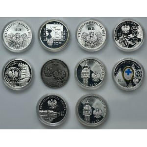 Zestaw, 10 złotych 2000-2013 (10 szt.)