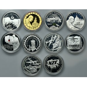 Zestaw, 10 złotych 2005-2011 (10 szt.)