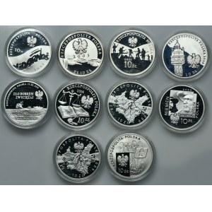 Zestaw, 10 złotych 2005-2011 (10 szt.)