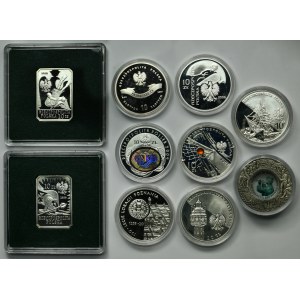 Zestaw, 10 złotych 2001-2010 (10 szt.)