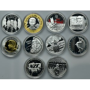 Zestaw, 10 złotych 2006-2011 (10 szt.)