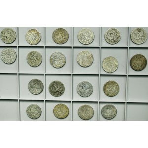 Zestaw, Głowa Kobiety, 5 złotych 1932-1934 (20 szt.)