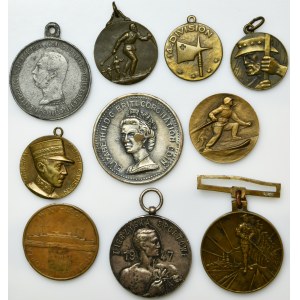 Sada, Poľsko, Švajčiarsko, Lotyšsko, medaily (10 ks)
