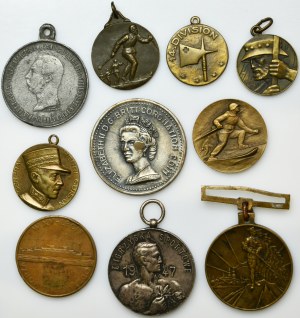 Set, Poland, Switzerland, Latvia, Medals (10 pieces).