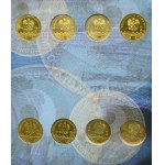 Set, Albums with 2 and 5 gold coins (12 pieces).