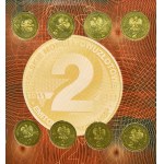 Set, Albums with 2 and 5 gold coins (12 pieces).