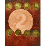 Set, Albums with 2 and 5 gold coins (12 pieces).