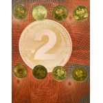 Set, Alben mit 2 und 5 Goldmünzen (12 Stk.)