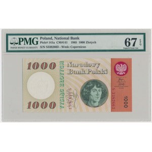 1.000 złotych 1965 - S - PMG 67 EPQ