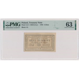 4 zlaté 1794 (1)(G) - PMG 63