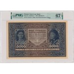 5.000 marek 1920 - III Serja A - PMG 67 EPQ