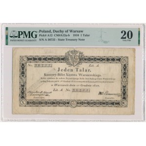 1 thaler 1810 - Zamojski - with stamp - PMG 20