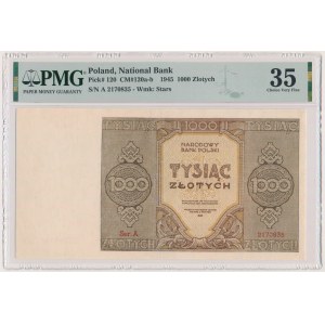 1.000 złotych 1945 - A - PMG 35