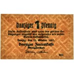 Danzig, 1 Pfennig 1923 - October - watermark Squares - PMG 58