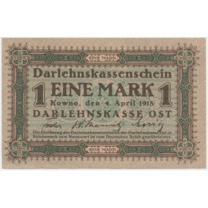 Kowno, 1 Mark 1918 - A -