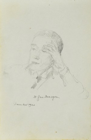 Józef PIENIĄŻEK (1888-1953), Portret mężczyzny, 1920