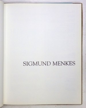 [KATALOG].  Lipert Gallery. Sigmund Menkes.