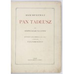 MICKIEWICZ A. - Pan Tadeusz z illustr. E. M. Andriollego [1882]
