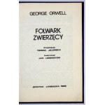 G. Orwell - Folwark zwierzęcy. 1985. Ilustr. J. Lebensteina. Wyd. podziemne.