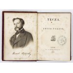 TĘCZA. Zbiór poezyi. Lipsk 1860. F. A. Brockhaus. 16, s. VIII, 254, tabl. 1 (portret Kornela Ujejskiego)...