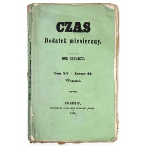 CZAS. Dodatek miesięczny. R. 4, T. 15, z. 45: IX 1859.