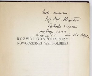 BIEGELEISEN L. – Rozwój gospodarczy nowoczesnej wsi polskiej. T. 1. Z dedykacją autora.